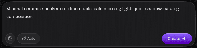 Prompt input example